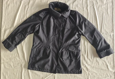 Loro Piana $2995 женщин Windmate черный кашемир с подкладкой дорожная куртка Sz 46 - Изображение 1 из 4