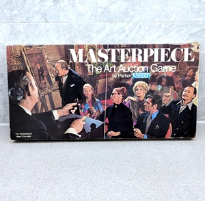 Juego de mesa Obra maestra vintage Parker Brothers 1970 subasta de arte clásico completo - Imagen 1 de 12