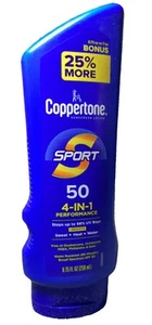 Loción protectora solar de rendimiento Coppertone Sport 4 en 1 FPS 50 8,75 oz tubo - Imagen 1 de 1