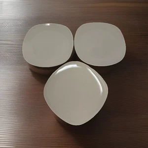 3 Stück Gourmet Basics Mikasa Elsass Taupe Salat Brot Beilage Dessertteller 7,35" Vintage - Bild 1 von 8
