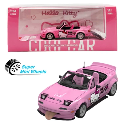 Cool Car 1:64 Mazda MX-5 Hello Kitty (Pink) Diecast Model - Image 1 of 4