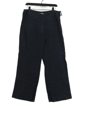 Pantalón para mujer Laura Ashley UK 14 negro lino con algodón, poliéster chino Foto 1 de 4