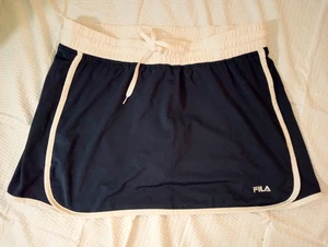 FILA Navy White Athletic SKORT Women’s Retro Sport Running Activewear XL - Bild 1 von 11