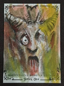 2024 SKYBOX MASTERPIECES MONSTER EDITION 1/1 SKETCH AKA MANAH - Picture 1 of 2