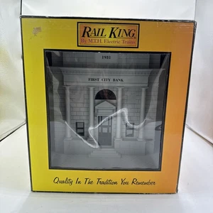 Rail King 1934 First City Bank Gray W/Red Windows O Scale MTH Electric Trains - Picture 1 of 5