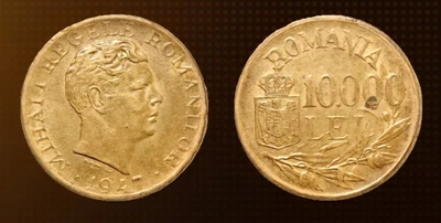 ROMANIA - 10000 Lei 1947 - Mihai I - Image 1 of 3