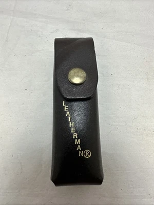 Funda/estuche/funda de cuero multiherramienta Leatherman negra vintage de 4” (solo estuche) Foto 1 de 4