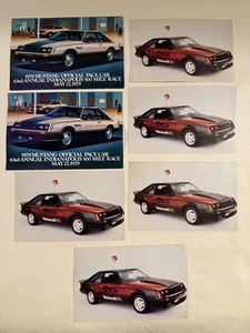 1979 FORD MUSTANG Postcards (7) Fox Body Motorcraft Indy 500 Pace Car Promo Vtg - Picture 1 of 7