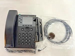 Poly VVX250 IP Phone POE 2201-48820-001 Cleaned Tested New Cords Warranty - Picture 1 of 4