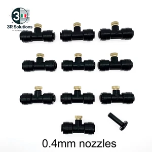 Ugelli per Nebulizzazione Da 10 Pezzi/Lotto Con Connettore a T Ad Accesso Rapido - Picture 1 of 28