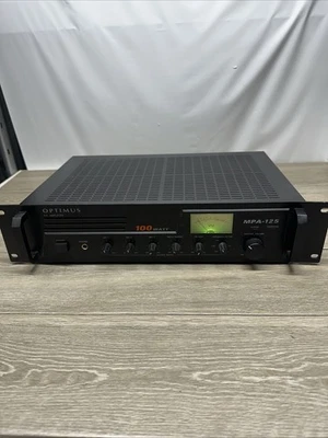 Radio Shack Optimus 100 Watt MPA-125 Public Address Amplifier Rackmount B2 - Image 1 of 4