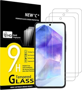 3 Pezzi, Vetro Temperato per Samsung Galaxy A55 5G,Pellicola Prottetiva, Senza B - Foto 1 di 12