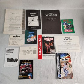 Sega Dreamcast Genesis Saturn Lot Console Game Instruction Manuals Ad Posters