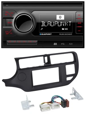 Blaupunkt MP3 Bluetooth DAB 2DIN SD USB Autoradio für Kia Rio 11-14 UB schwarz - Bild 1 von 4