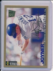 WALLY JOYNER 1995 COLLECTORS CHOICE MLB BASEBALL GOLD SIGNATURE CARD ROYALS NICE - Picture 1 of 2
