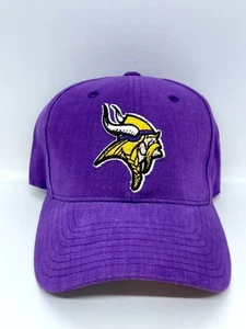 Vintage NFL Minnesota Vikings Strapback Cap Mütze Logo Athletic Brand ~ OSFA Neu ohne Etikett - Bild 1 von 10