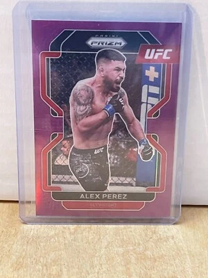 2022 Panini Prizm UFC Alex Perez base PURPLE Prizm /149 card # 127 - Image 1 of 2
