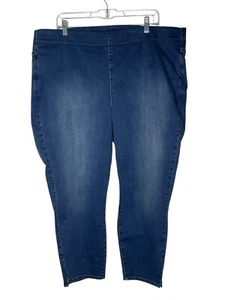 Pantalones de mezclilla NYDJ Sculpt-Her súper ajustados al tobillo con aberturas azules A453027 talla pequeña 2X - Imagen 1 de 8