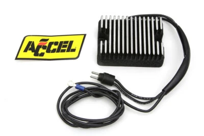 Regulador de voltaje Harley Accel negro 22 amperios se adapta a 1991-1991 XL, 1992-1993 XL, Foto 1 de 3