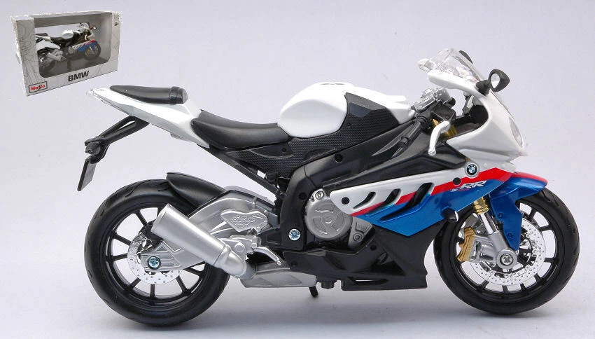 Bmw S 1000 Rr White 1:12 Model 32702 MAISTO - Immagine 1 di 1