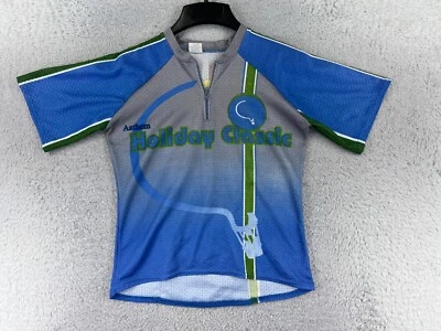 Giordana Cycling Jersey Adult Medium Blue Gray 1/4 Zip 3D Racing Polyester - Image 1 of 4