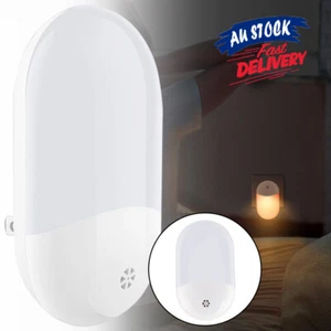 Plug in Energy Saving Sensor Dawn Kids Light Automatic Dusk LED Night Light Room - Picture 1 of 12
