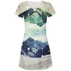 Geometric Mountains All Over Juniors Beach Cover Up Dress