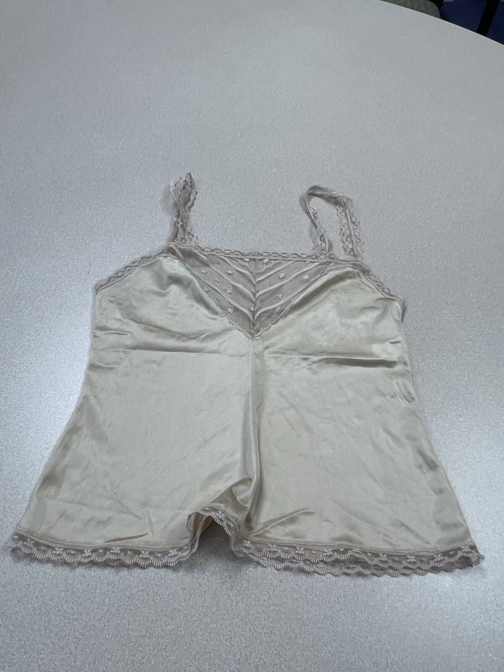 Vintage 90’s  Woolite Cream Teddie Size Medium Camisole 304 - Image 1 of 4