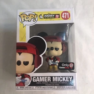 Funko POP Gamer Mickey 471 GameStop EXCLUSIVE Mickey The True Original UNOPENED - Picture 1 of 7