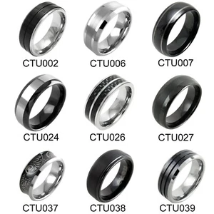 8MM HERREN WOLFRAMRINGE! Original super Qualität ab 4,99 $ - Bild 1 von 10