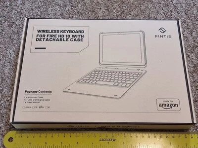 AMAZON FIRE HD 10 BLUETOOTH KEYBOARD DETACHABLE CASE BRAND NEW Made for 11th Gen - Image 1 of 4
