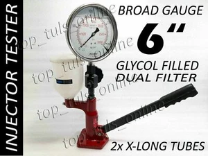 Diesel Injector Nozzle Pop Tester 600 BAR Dual Scale 8500 PSI STAINLESS STEEL - Picture 1 of 5