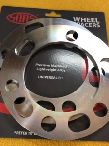 6 stud 6 mm Slip on Wheel spacers x 2 CNC billet Aluminium Oz made SAAS WS6006 - Picture 1 of 3
