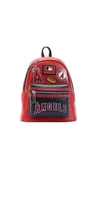 NEW Loungefly Los Angeles Anaheim Angels Patches Mini Backpack - Image 1 of 3