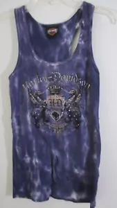 CAMISA TOP SIN MANGAS HARLEY DAVIDSON ~ Púrpura TIRE ~ Para mujer Mediana - Imagen 1 de 5
