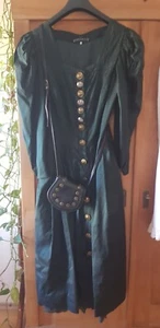 Kleid gr. 42/44 Landhausstil dunkelgrün NP 450 - Bild 1 von 5