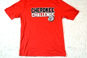 Cherokee Challenge Men's Size S Small T Shirt Sport-Tek Athletic Red & Black Tee - Picture 1 of 10