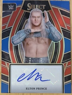 2024 Panini Select WWE Signature Selections Elton Prince Autograph Red Prizm /99 - Image 1 of 2