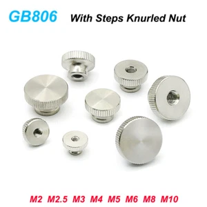 Tuerca arrugada de acero inoxidable GB806 empuñadura de pulgar perno tuerca de ajuste M2 M3 M4 M5-M10 - Imagen 1 de 6