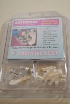 Prensatelas para máquina de coser Satindge también conocida como el pie mágico con adaptadores #SE-94 Foto 1 de 4