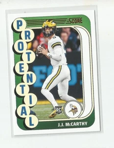 2024 Score J.J. MCCARTHY Protential RED - Picture 1 of 1