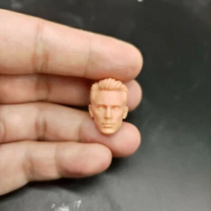 1/10 Scale Slicked Back Captain America Head Sculpt Unpainted Fit 7" Neca Figure - Imagen 1 de 3