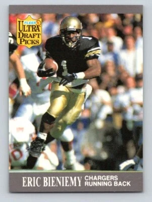 1991 Fleer Ultra - Draft Picks - ROOKIE RC  #280 Eric Bieniemy - Image 1 of 2
