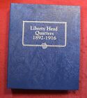 1892-1916 Barber Liberty Head Quarters in New Whitman Album Folder 61 Coins Bq1