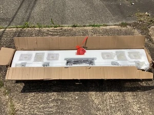 Jenisen Arch Modern Wall Light Bronze 62.75" 6-Light Fixture White Glass Vanity - Picture 1 of 14