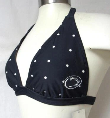 Top de bikini Penn State Nittany Lions para mujer talla mediana a lunares C1 4793 Foto 1 de 4