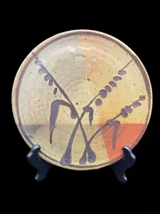 William Creitz Vintage Hand Thrown Art Pottery Trivet Ready To Hang Signed 8” - Picture 1 of 7