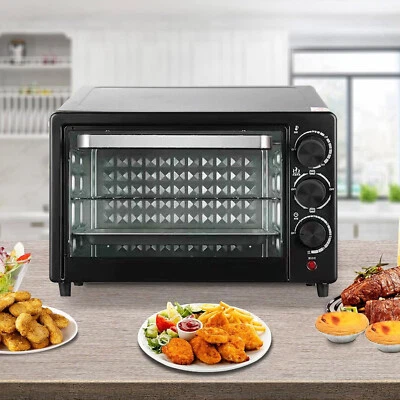 Minibackofen 21 Liter, 1000 Watt Toasterofen Pizzaofen Mini Backofen mit Timer - Bild 1 von 4