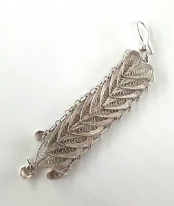 Vintage Hermann Siersbol Sterling Silver Heart Earring - 925 - 5.44g - Picture 1 of 4