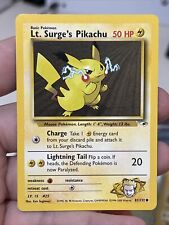 Lt. Surge's Pikachu - 81/132 Gym Heroes -- Pokemon Card NM